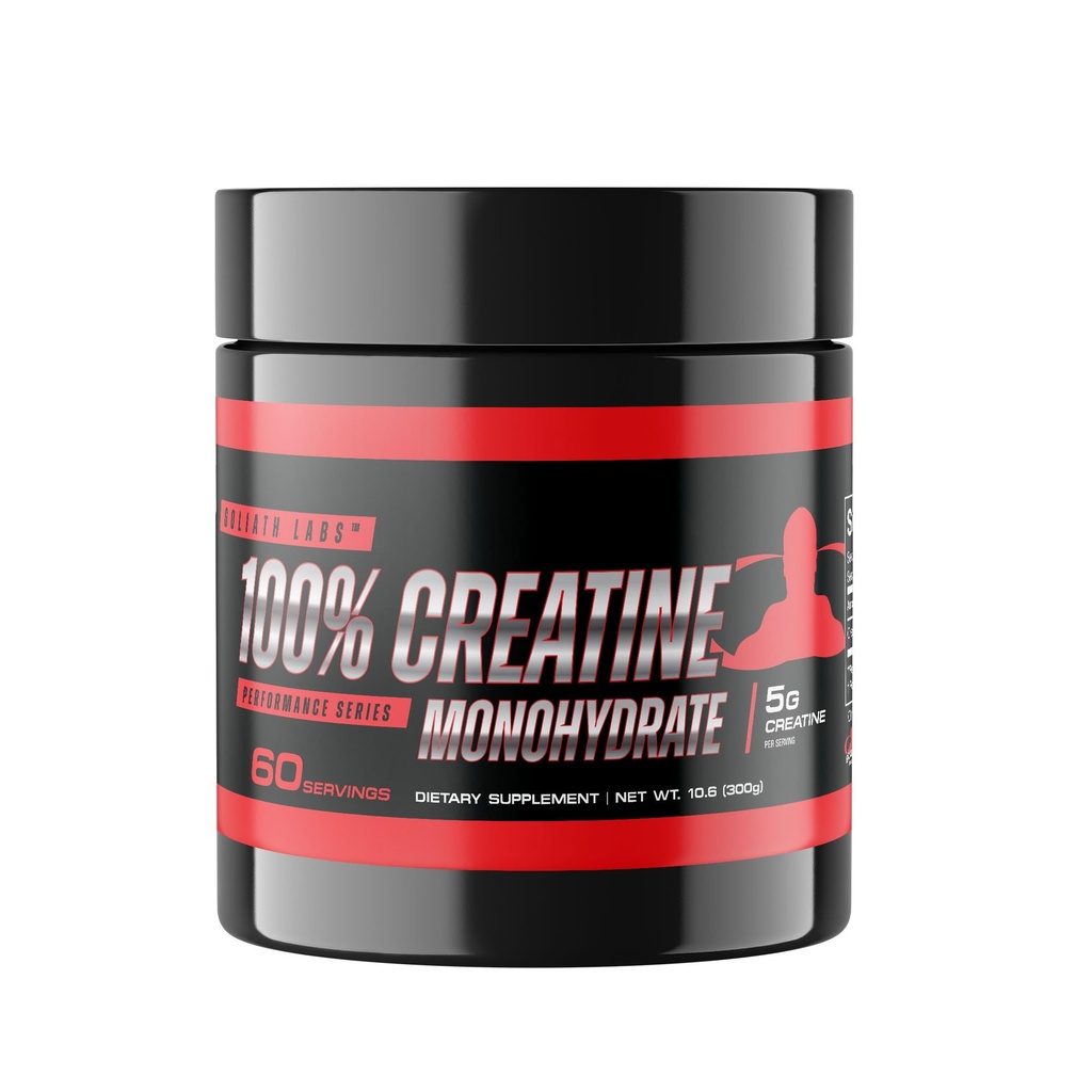 Goliath Labs 순수한 크레아틴 Monohydrate 분말 - 힘, 힘, 근육 지원 & 내구시간을 위한 300g Unflavored Micronized Creatine - 60의 서빙 - 남자 & 여자를 위한 적당 보충교재