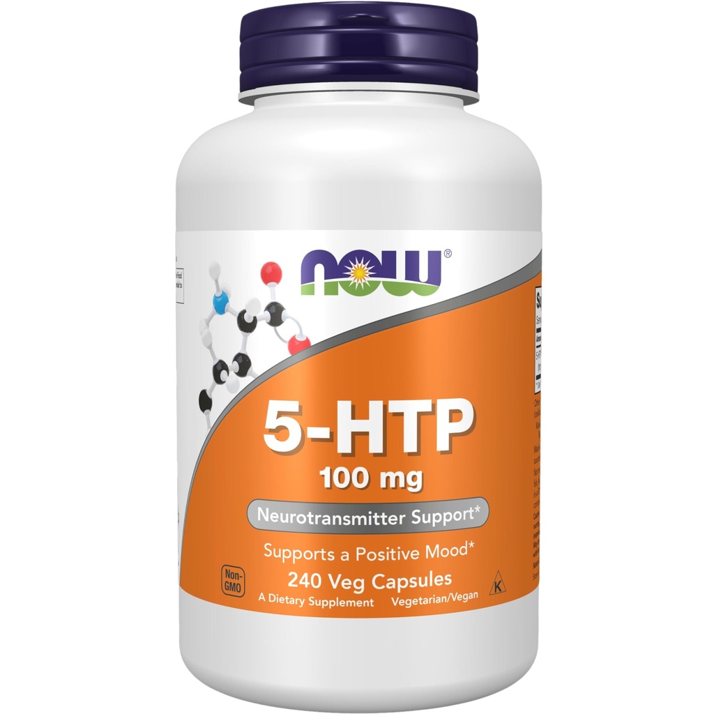 지금 식품 보충제, 5-HTP (5-hydroxytryptophan) 100 mg, Neurotransmitter 지원 *, 240 Veg 캡슐