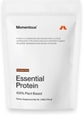 Momentous Essential Vegan Protein Powder - 20g 공장 기반 단백질 - NSF 인증, 글루텐 - 무료, 비 GMO, 20 에센셜 데이 사용, 초콜릿에 대한 서빙