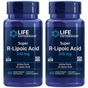 수명 연장 슈퍼 R-Lipoic 산 – 건강한 노화, 산화 스트레스 방어 – R-Lipoic 산의 활성 R-Form의 240 mg – 글루텐 프리 – 비 GMO – 채식 – 60 캡슐 (2 팩)
