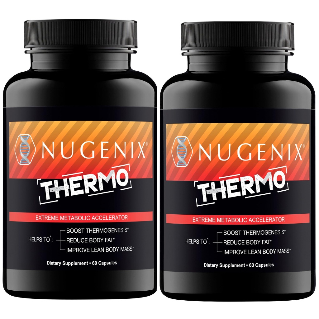 Nugenix Thermo - 남성, 극적인 대사 가속기, 120 조사를 위한 Thermogenic 뚱뚱한 가열기 보충교재 알약