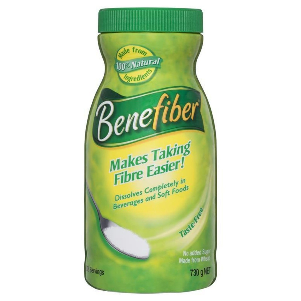 Benefiber 730gm 엄청나게 큰 25.75oz 섬유 보충교재 분말 208 Serves