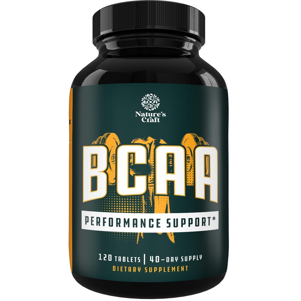 분지 사슬 아미노산 보충교재 - Vegan BCAA 정제 포스트 운동 근육 회복과 근육 성장 지원 - 남자와 여자 운동 회복을 위한 분지된 사슬 아미노산 보충교재 120 조사