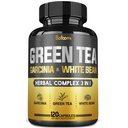 녹차 추출물 알약 EGCG 16000Mg 당 12000Mg 녹차, 2000Mg Garcinia Cambogia & 2000Mg 백색 신장 콩 - 지원 몸 균형, 심장 & 면역 건강 - 120의 캡슐 2 달 공급