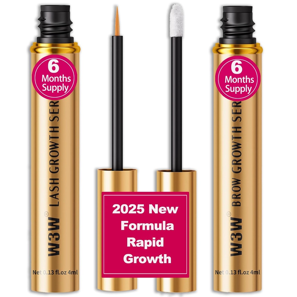 Lash Serum&Eyebrow 성장 혈청 세트, 2025 향상 - 더 강한을 위한 급속한 속눈썹, 성장 혈청, 자연 성분 (상급된 Lash&Brow 혈청 세트)