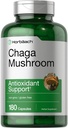 Horbäach Chaga 버섯 캡슐 | 180 개 | Non-GMO 및 글루텐 무료 보충