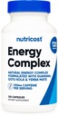 Nutricost 자연 에너지 약 Complex 120 캡슐, 100mg 카페인 - 글루텐 무료 - Non-GMO