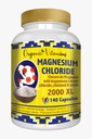 마그네슘 염화물 (cloruro de magnesio) 140 캡슐 - 시트레이트, 킬레이트 및 산화물 높은 효능 Mg와 높은 흡수 마그네슘 보충. 삼키기, 비 GMO에 쉬운