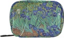 Naanle Irises Van Gogh 7 Day Pill Case Bag Travel Pill 주최자 지퍼 휴대용 주간 케이스 컴팩트 사이즈 비타민 보충 홀더