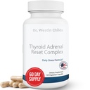 Dr. Westin Child - Thyroid Adrenal Reset Complex | 스트레스, Cortisol, Fatigue, Hypothyroidism 120 Ct와 여성 에너지를위한 Glandulars & Rhodiola (adaptogens)와 초본 지원 보충