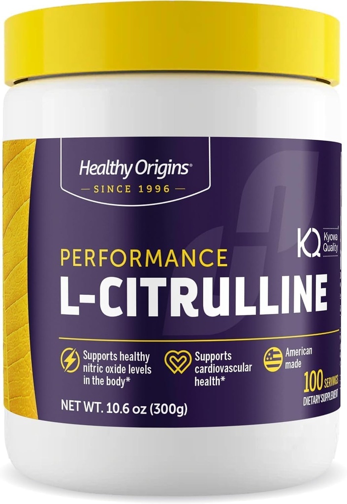건강한 근원 - L-Citrulline (미국식, 비 GMO, 글루텐 자유로운, 운동 지원), 10.6 Ounce