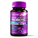 100 억 CFU Probiotic - 남성 및 여성을위한 매일 소화 계통 건강 보충 - Lactobacillus acidophilus, Bifidobacterium & Prebiotics - Non-GMO, 글루텐 & Dairy Free, 유통 - 60 캡슐