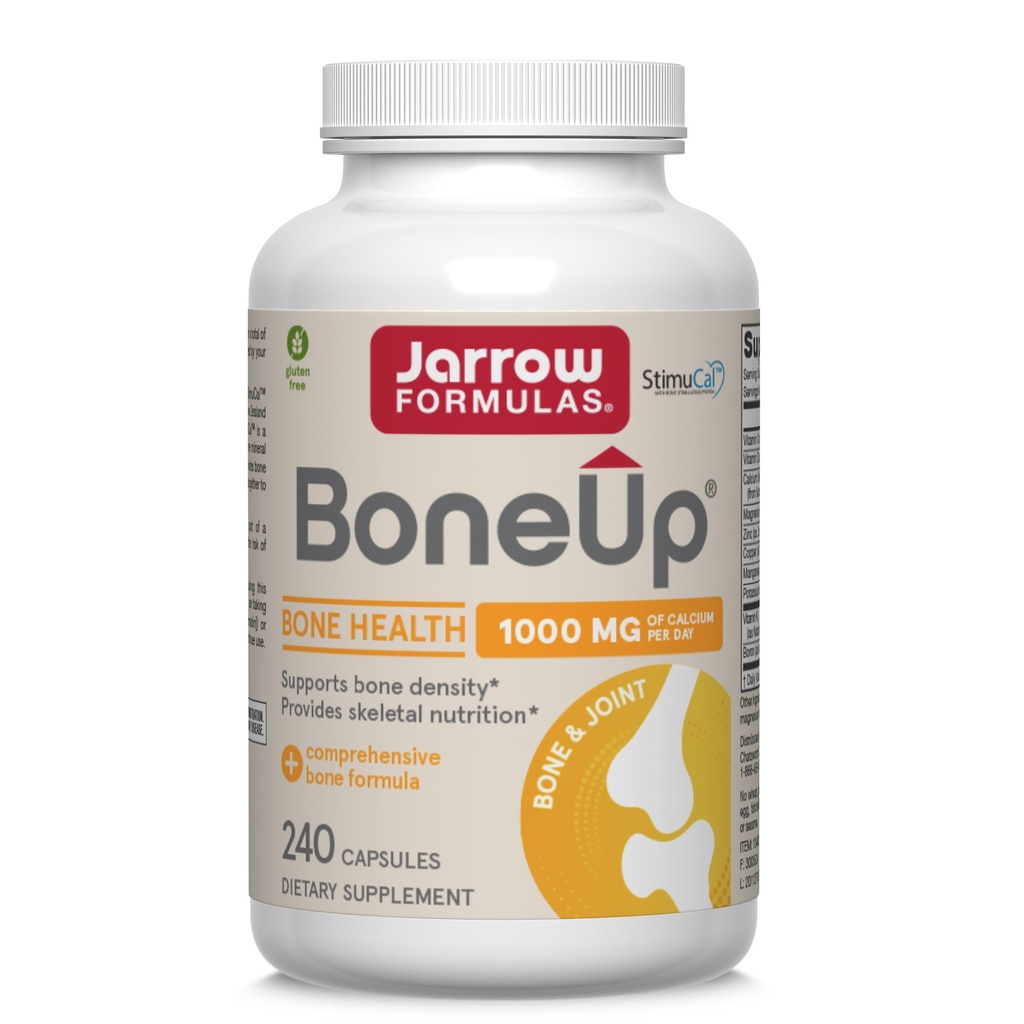 뼈 조밀도를 위한 Jarrow 공식 BoneUp - 비타민 D3와 K2의 칼슘 지원, 240의 캡슐은, 40 까지 일 공급을 자극합니다