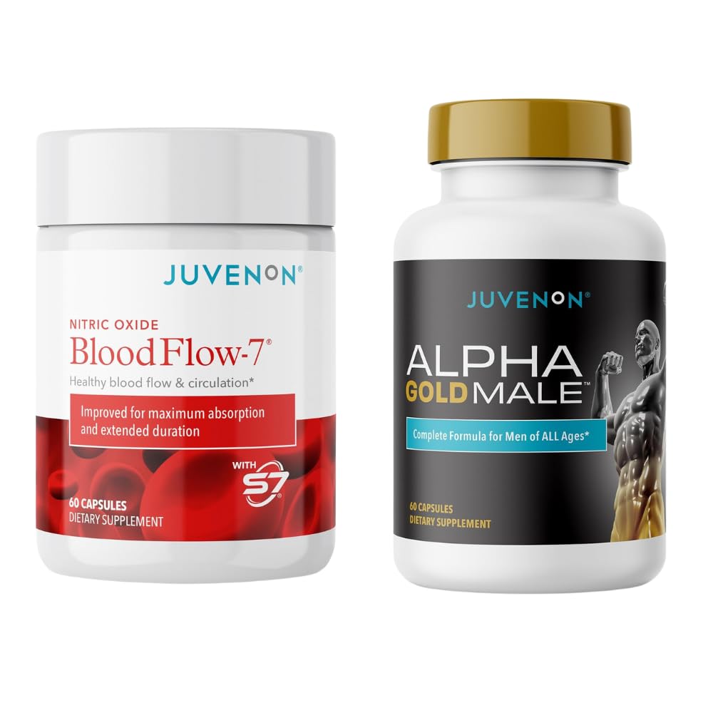 Juvenon BloodFlow-7 Nitrosigine + 알파 금 남성과 니트로 산화물 보충교재