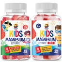 어린이 및 성인을위한 마그네슘 Gummies - Calm Magnesium Chews - 무드 및 근육 지원을위한 마그네슘 시트 레이트 Chewable 보충