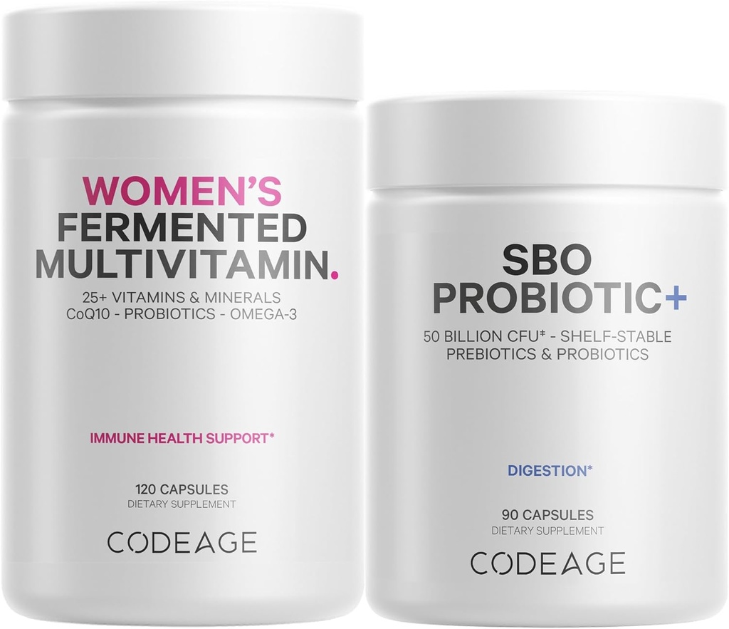 Codeage 여성을 위한 매일 면역 체계 지원 Multivitamin + Probiotics 뭉치