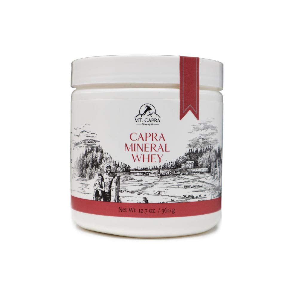 Capra Mineral Whey의 산 | 전체적인 음식, 생분해성 광물/전자적인 분말 보충, 염소 우유 Whey의 풍부한, 칼륨에 풍부한, 알칼라이징 | 14 서빙 - 12.7 oz