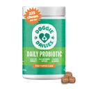 개를위한 Doggie Dailies Probiotics - Prebiotics가있는 고급 개 Probiotics - 소화 건강 촉진 - 면역 체계 및 전반적인 건강 지원 (Pumpkin) 225 소프트 체스