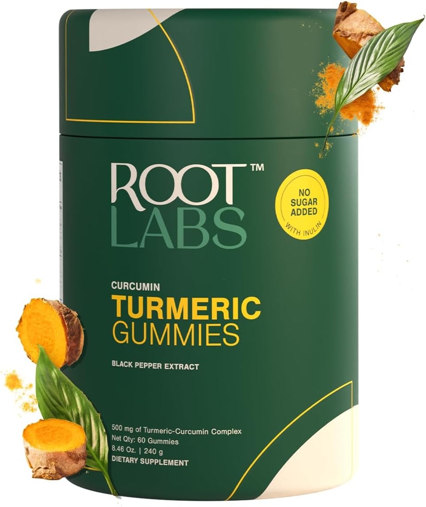 심황 Gummies I No 추가 설탕 I 95 % 쿠르쿠민 & 블랙 페퍼 추출 I 성인 & 어린이 I 비 GMO I 100 % 자연 & 유기 I 세 번째 파티 테스트 I 500 mg I 60 Gummy