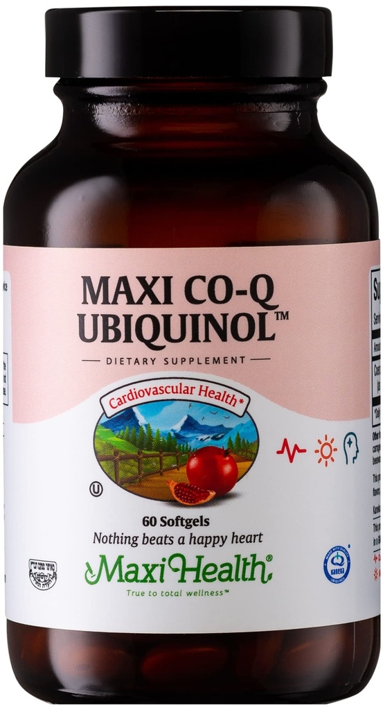 CoQ10 Ubiquinol - CoQ10 100mg Softgels - 심장 혈관 건강을 위한 Kosher Co Q 10 보충교재 - 우량한 흡수 - 세포 에너지를 위한 Co Q10 보충교재 Ubiquinol 100mg - Coenzyme Coq 10 (60 조사)