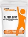 BulkSupplements.com 알파 GPC 분말 - 콜린 보충 교재, 알파 GPC 300mg - Unflavored & 글루텐 무료, 봉사 당 600mg, 500g (1.1 파운드) (팩 1)