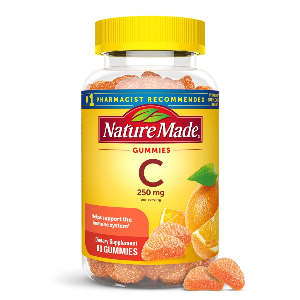 성격은 봉사 당 비타민 C 250 mg, 면역 지원, 성인을 위한 비타민 C Gummies, 80 Gummies, 40 일 공급을 위한 규정식 보충교재를 만들었습니다