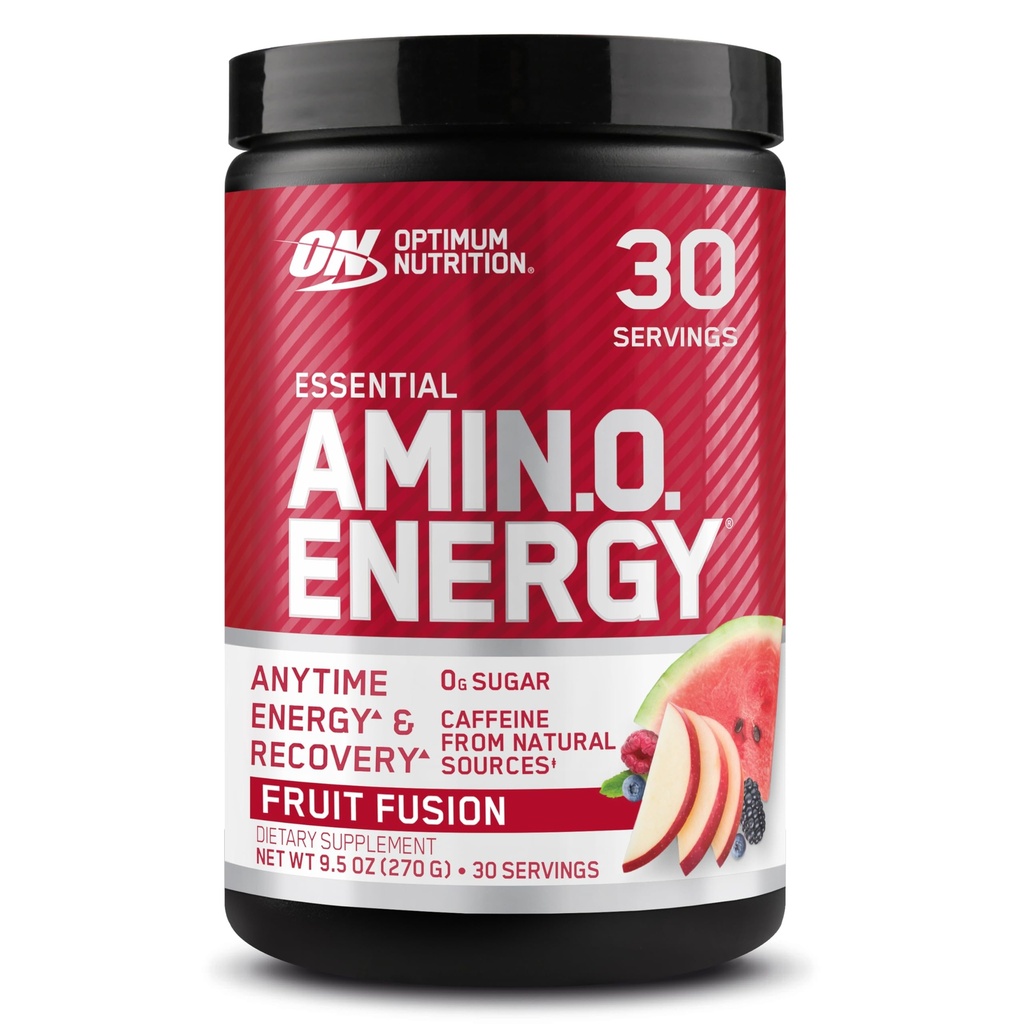최적 영양 아미노산 에너지 - 녹차, BCAA, 아미노산, Keto 친절한, 녹색 커피 추출물, 에너지 분말을 가진 전 운동 - 과일 융합, 30의 서빙 (포장 May Vary)