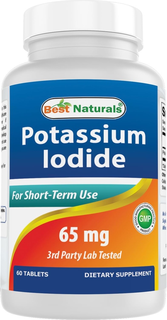 제일 자연적인 칼륨 Iodide 65 mg - 규정식 보충교재, 60의 정제 (60의 조사 1)의 포장) (12)