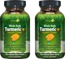 Irwin Naturals Whole Body Turmeric + Curcumin C3 Complex - 60 액체 소프트 젤, 2 팩 - 전체 바디 웰니스 지원 - 60 총 서빙