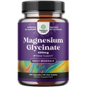 순수한 마그네슘 글리세린 보충교재 400mg 당 서빙 - 무드 수면과 휴식 지원을 위한 성분 400mg를 가진 여자 & 남자를 위한 Vegan 높은 흡수 킬레이트 마그네슘 캡슐 - 120 조사