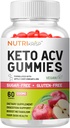 Keto ACV 거미 - 설탕 자유로운 글루텐 자유로운 직업적인 활동적인 최고 Apple Cider Vinegar 보충 남자 여자를 위한 - 지원 소화 머리 피부 (1200MG)