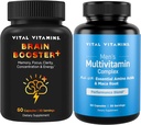 바이탈 비타민 뇌 부스터 플러스 + 남자의 Multivitamins