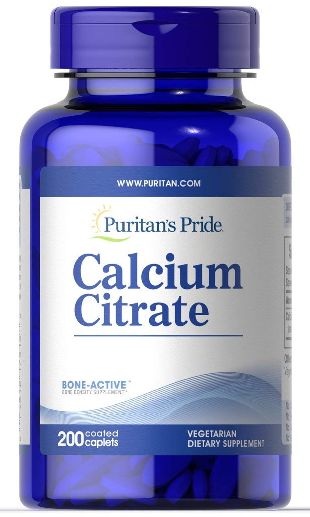 Puritan의 Pride 칼슘 구연산염 200 Mg, 200 조사