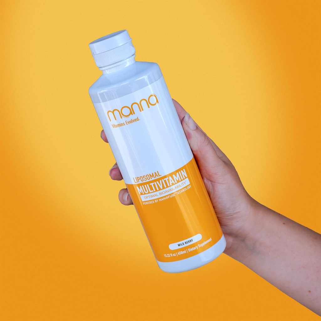 Manna Vitamins Evolved Liposomal Multivitamin - 매일 Multivitamin은 20 비타민과 미네랄을 제공합니다 - 남성과 여성을위한 Multivitamins - 부스트 면역 체계, 에너지 및 대사 3 팩