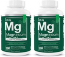 필수 요소 마그네슘 플러스 아연 비타민 D3 | 과학적으로 공식화 된 심장, 뼈 및 근육 지원 | 225mg Triple-Strength Magnesium Complex with Glycinate, Malate, Citrate | 360 Count