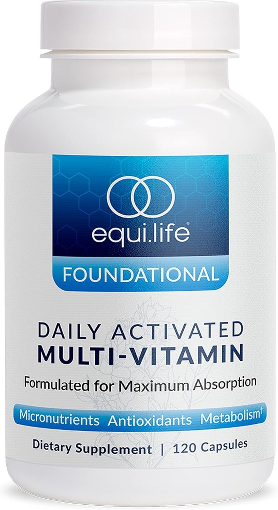 Equilife 매일 활성화된 Multivitamin, B Complex, 전반적인 웰빙, 글루텐 자유로운, 비 GMO, 120의 캡슐을 위한 산화 방지제 공식을 가진 21 정유제
