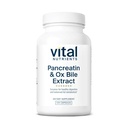 Vital Nutrients Pancreatin & Ox Bile Extract 500mg | 여성 및 남성을위한 천연 소화 효소 | 단백질, 지방 및 탄수화물의 소화를 지원합니다 *| 글루텐, 낙농 및 콩 무료 | 120 캡슐