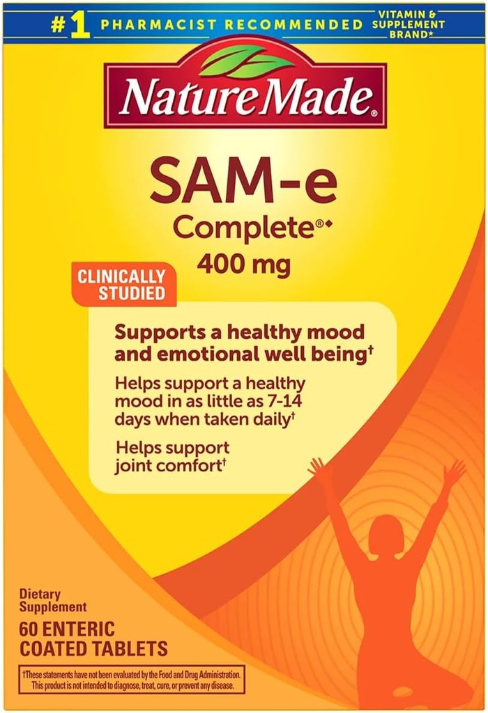 Nature Made SAM-e Complete 400 mg - 60 Enteric 코팅 정제
