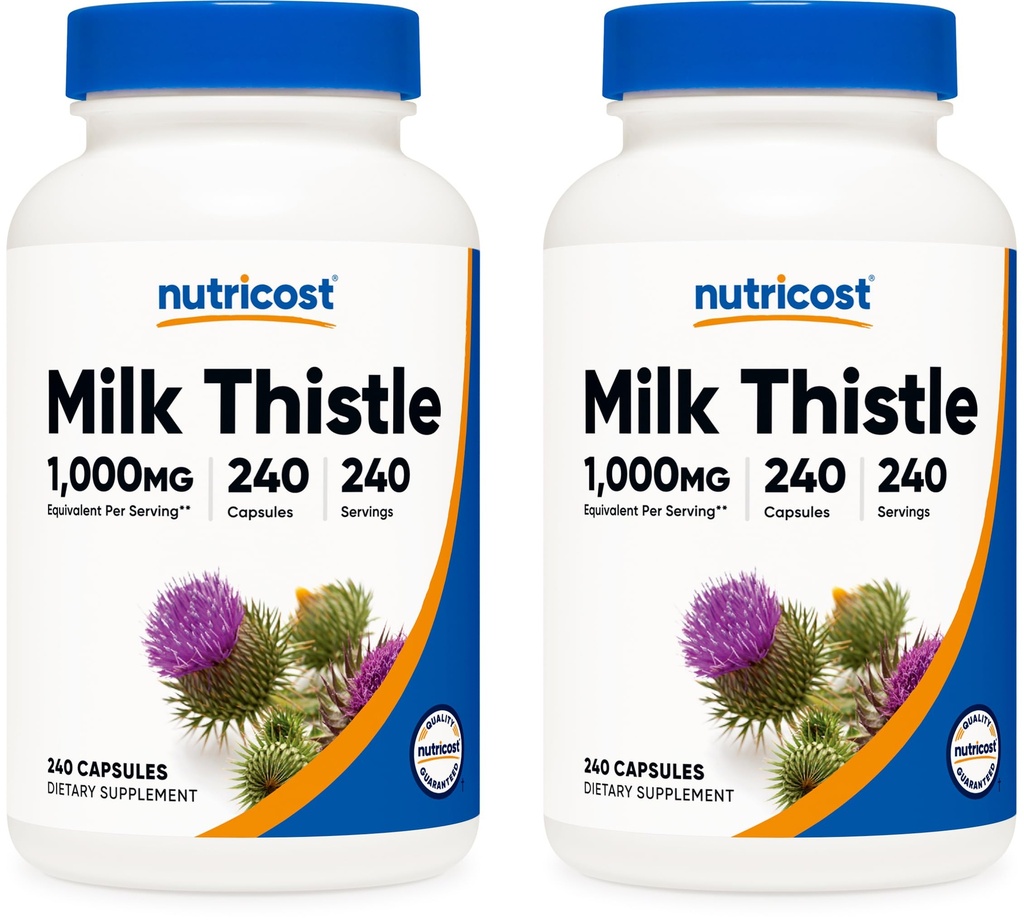 농축 우유 이틀 1,000mg, 240 캡슐 (2 팩) - 4 : 1 추출물의 250mg - Vegan, Non-GMO 및 글루텐 무료