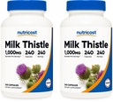 농축 우유 이틀 1,000mg, 240 캡슐 (2 팩) - 4 : 1 추출물의 250mg - Vegan, Non-GMO 및 글루텐 무료