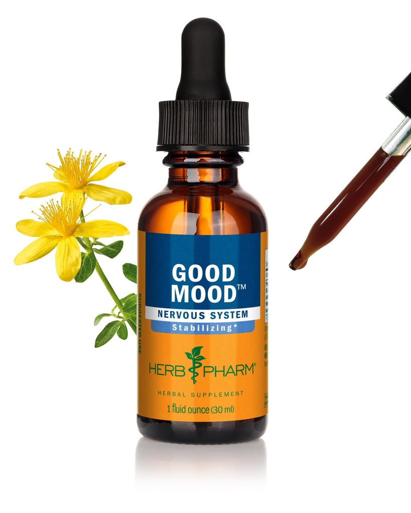 허브 Pharm 좋은 무드 액체 초본 공식 St. John 's Wort for Healthy Emotional Balance - 1 Ounce