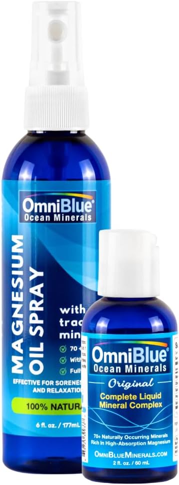 OmniBlue 대양 광물 2oz & 대양 힘 화제 살포 6개 oz