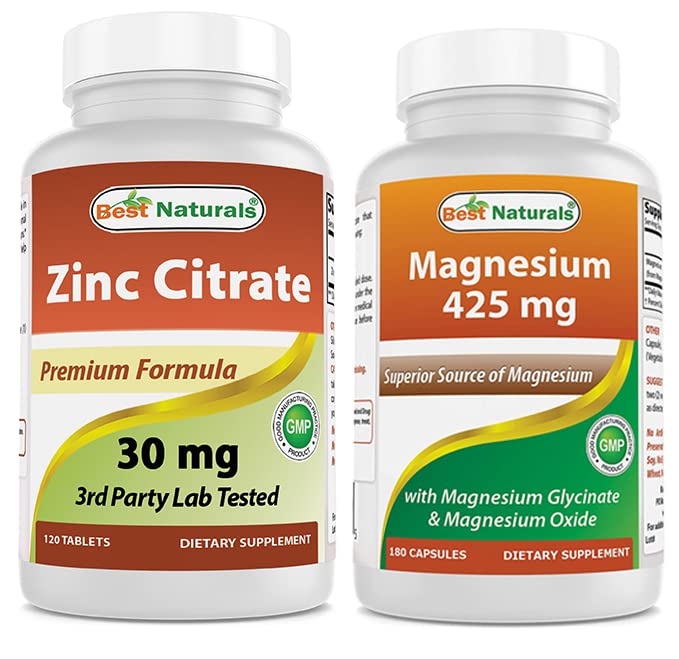 아연 구연산염 30 mg & 마그네슘 글리세라이드 425 mg