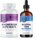 Vimergy 마그네슘 글리세라이드 (180 캡슐) & Vimergy Restful You* 액체 Melatonin (115 mL) - 번들