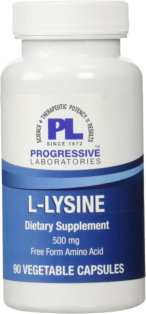 진보적인 실험실 L 리진 보충교재, 500 mg, 90 조사