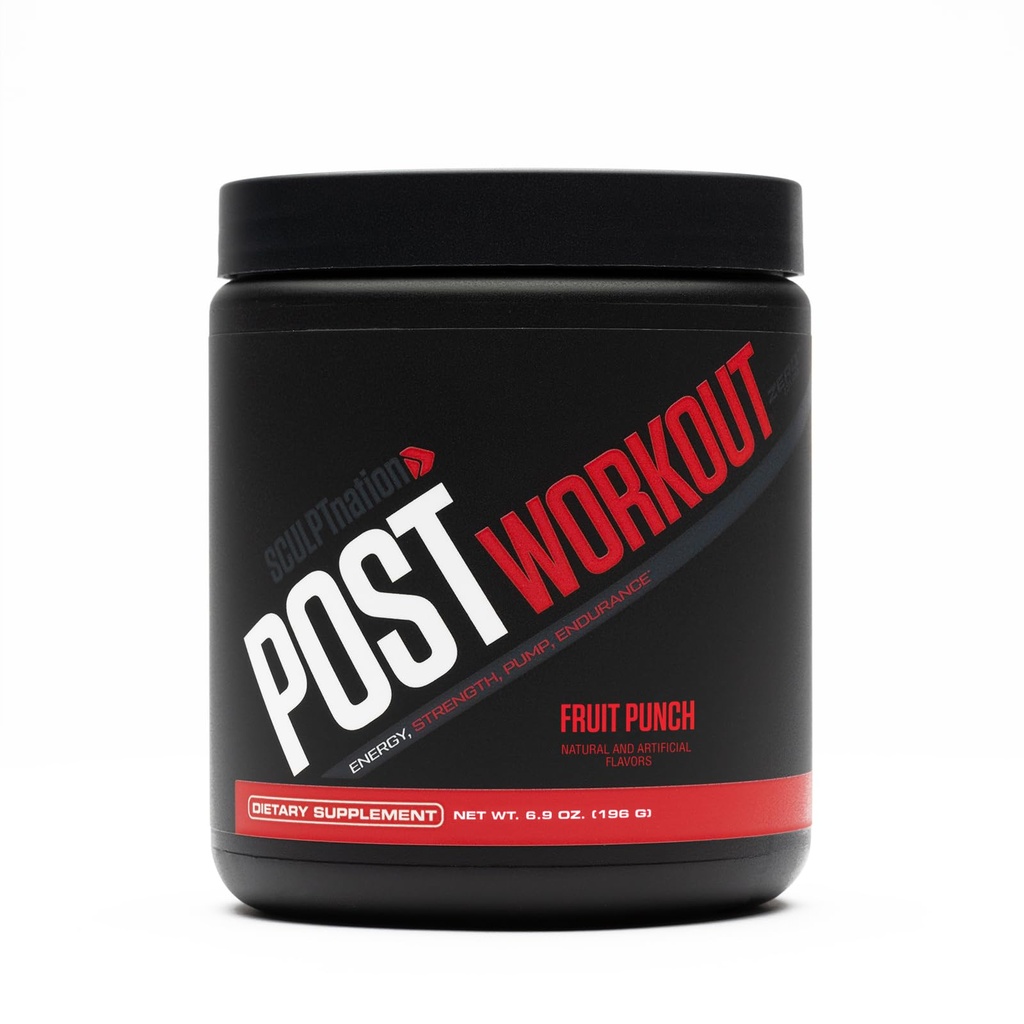 V Shred Post Workout의 조각 Nation - Creatine Complex Post Workout Muscle Recovery and Builder with Energy Support, Creatine Monohydrate and Amino Acids, 과일 펀치 맛 - 30 서빙