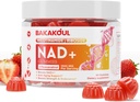 NAD Gummies, NAD 보충 - Liposomal Nicotinamide Riboside, Resveratrol, Quercetin, NAD Nicotinamide Riboside Resveratrol 900mg, NAD + 남성과 여성을위한 보충, 60 Gummies 1 팩