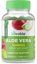 성인을 위한 Lifeable 알로에 Vera 보충교재 Gummies - 10,000 mg - 중대한 Tasting 자연적인 맛을 낸 거미 - 글루텐 자유로운, Vegan, 비 GMO Chewable - 성인을 위해, 남자, 여자 - 60 Gummies - 30 복용량