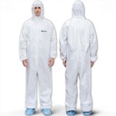 Medtecs Hazmat Suits - 6 크기 옵션 - 일회용 작업복, 의료 보호 작업복 PPE Hazmat Suits