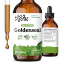 야생 & 유기 Goldenseal Tincture - Lung & Digestive 지원 - 황금 뿌리 추출물 액체 낙하 - 채식주의자, 설탕 & 알콜 자유로운 허브 보충교재 - 4개 fl oz